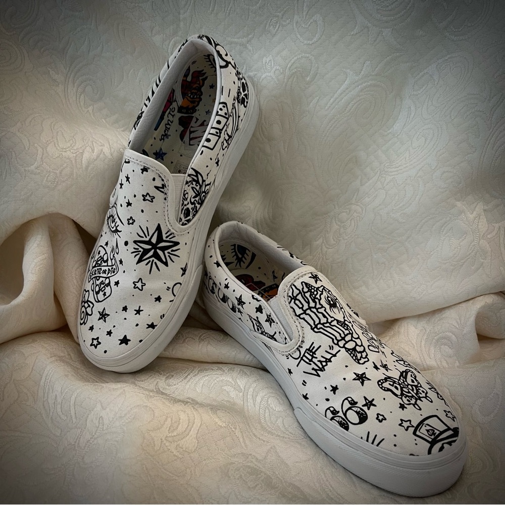 Vans “Tattoo” Skateboard Slip-Ons